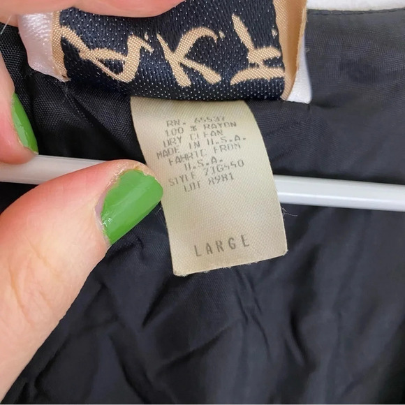 Vintage 80s Vest Womens Size Large Nerdy Granny Core Gold Black Printed Rare EUC - Picture 4 of 6